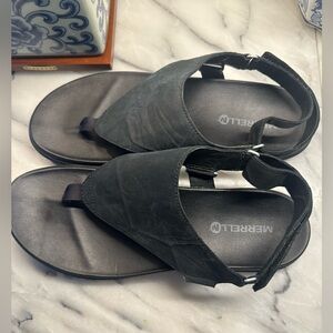 Merrell NEW Women's Around Town Sunvue Post Sandal Black SIZE 10